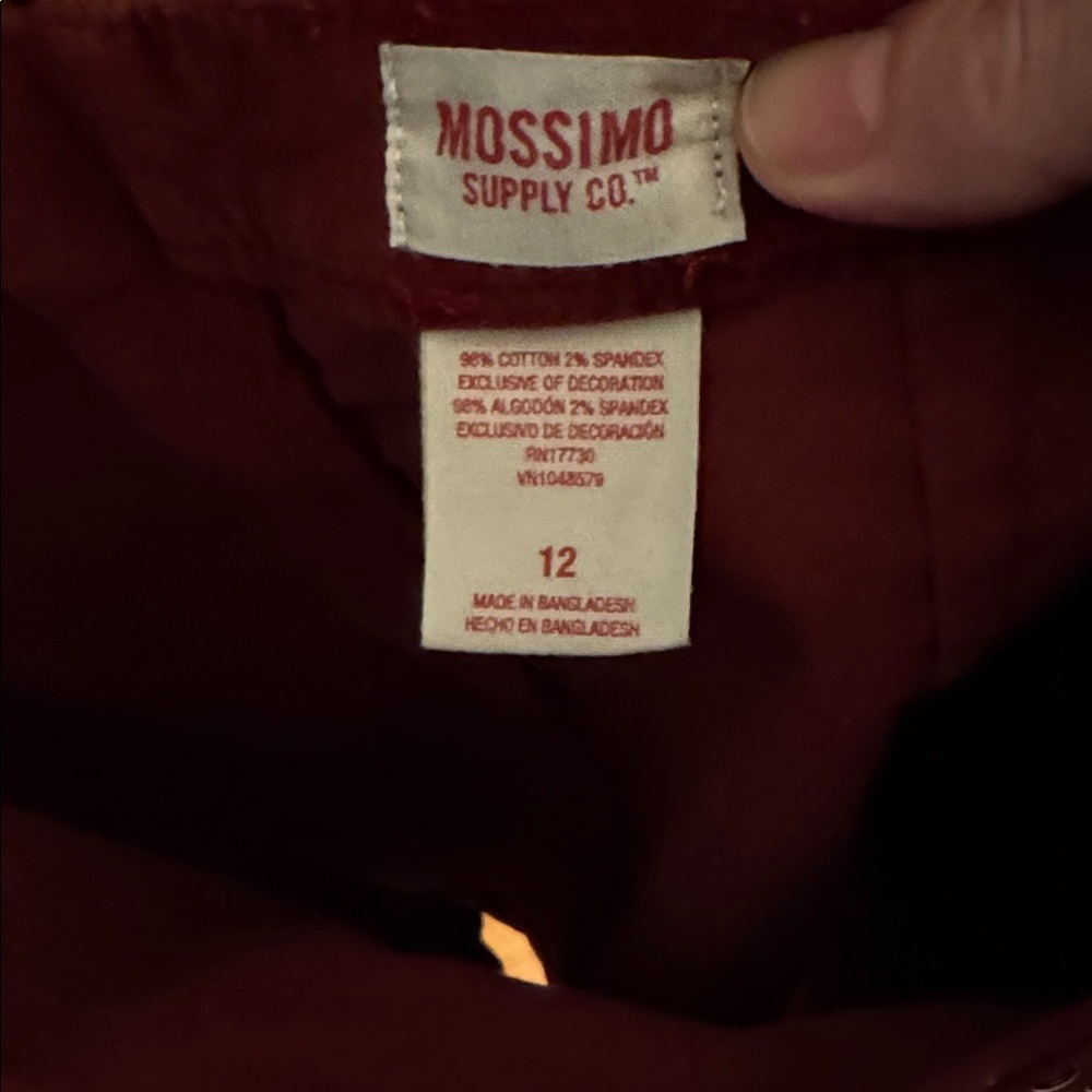 Mossimo Supply Co. Red Studded Mini Skirt - Picture 2 of 5